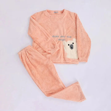 بيجامة سويتشيرت مع بنطلون من تيندون حريمي بولار سيمون